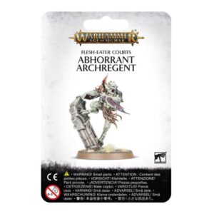 Flesh-Eater Courts Abhorrant Archregent miniature, dynamic undead figure with intricate detail for Warhammer Age of Sigmar.