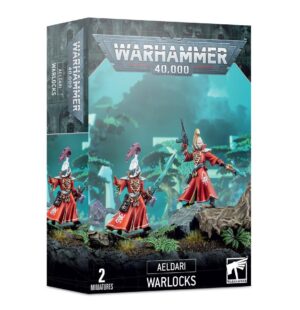 Aeldari Warlocks Miniatures Box Set: Two detailed spellcaster figures for Warhammer 40,000.