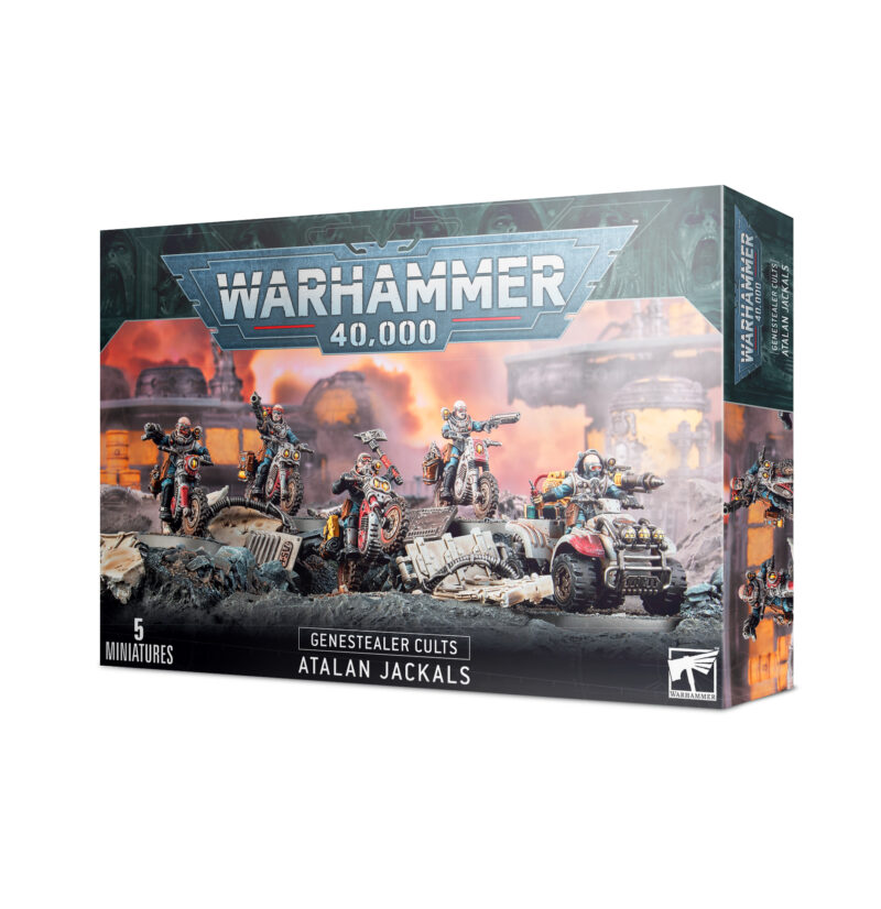 Atalan Jackals miniatures for Warhammer 40K, showcasing stealthy and dynamic figures for tabletop battles.