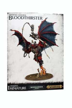 Intricate Bloodthirster Miniature Figure showcasing Warhammers dark chaos and craftsmanship.