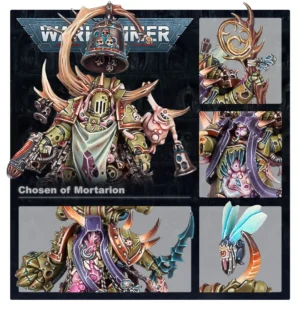 Nurgles Chosen: A fearsome warrior in decaying armor, embodying Warhammers dark allure.