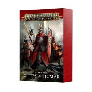 Cities of Sigmar expansion for Warhammer: Age of Sigmar features dynamic characters in battle-ready poses.