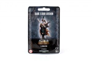 Dark Eldar Archon miniature figure from Warhammer 40,000, ideal for collectors and tabletop gaming.