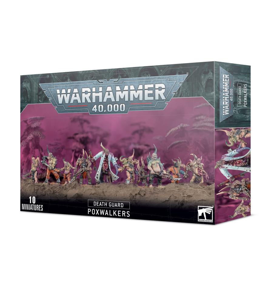 Death Guard Poxwalkers box set: ten detailed miniatures embodying decay and horror in Warhammer 40,000.