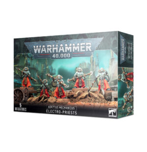 Explore the Adeptus Mechanicus Electro-Priests Miniatures Set from Warhammer 40,000s dark sci-fi universe.