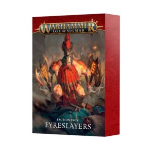 Fyreslayers Faction Pack for Warhammer: Age of Sigmar—dynamic warriors amid fiery landscapes.
