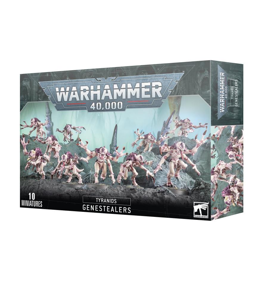 Genestealers miniatures box set for Warhammer 40,000: ten dynamic alien figures for gaming.