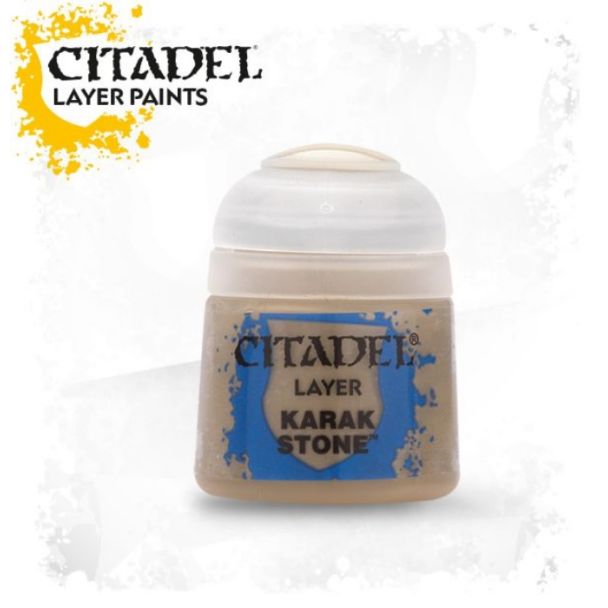 Karak Stone Layer Paint in a sleek container, perfect for miniature and terrain painting.