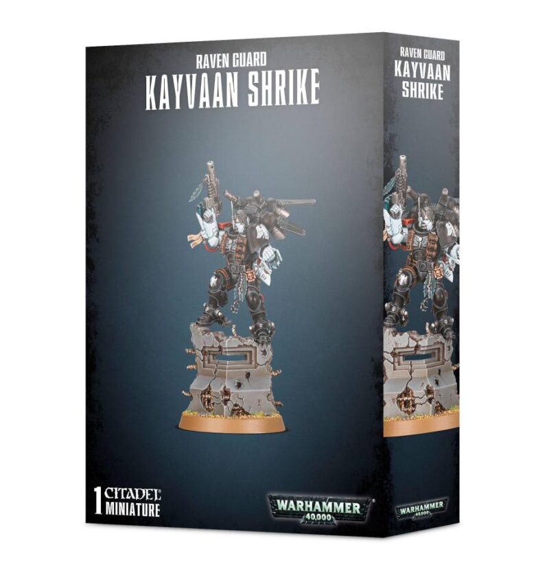 Kayvaan Shrike miniature in ornate armor, ideal for Warhammer collectors and gamers.