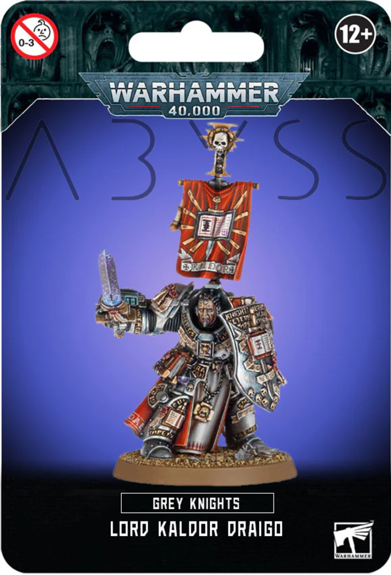 Stunning Lord Kaldor Draigo miniature from Warhammer 40K, showcasing dynamic pose and intricate details.