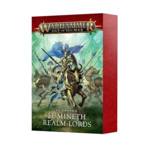 Lumineth Realm-Lords Faction Pack features a heroic leader and mounted warriors in Warhammer: Age of Sigmar.