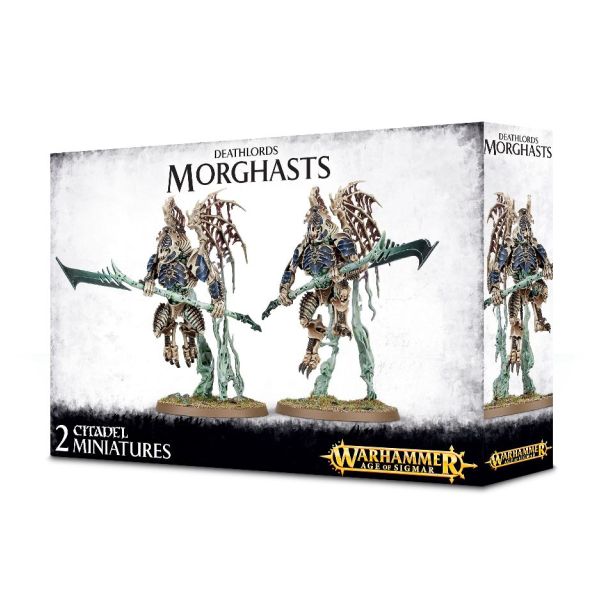 Morgasts Miniatures: Gothic skeletal figures from Warhammers Deathlords Collection, featuring intricate design.