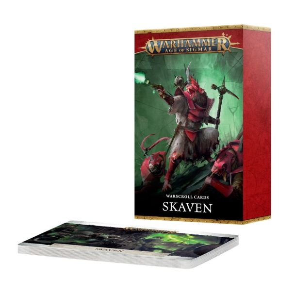 Mortal Realms Skaven card set: strategic gameplay with menacing art from the Warhammer universe.