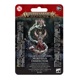 Mortisan Ossifector model from Warhammer: Age of Sigmar, showcasing intricate skeletal design and details.
