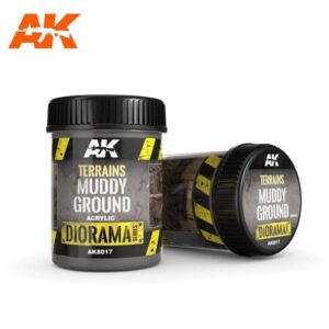 Muddy Ground diorama scenery by AK Interactive for realistic terrain modeling effects.