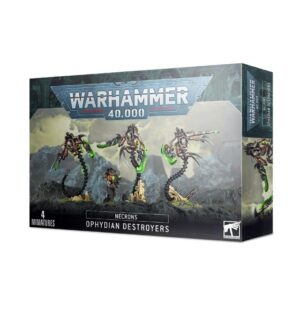 Necron Ophydian Destroyers Box Set for Warhammer 40,000 with menacing miniatures and immersive design.