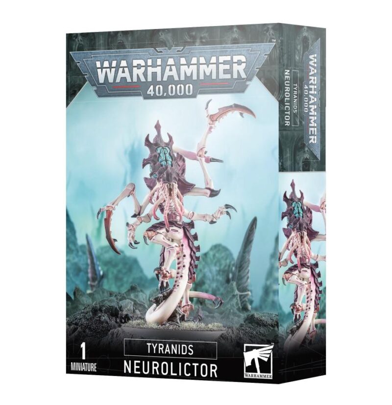 Scary Neurolictor model for Warhammer 40,000 Tyranids, featuring detailed artwork and captivating colors.