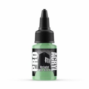 Vibrant bright pale green Pro Acryl paint for detailed art projects and creative expression.