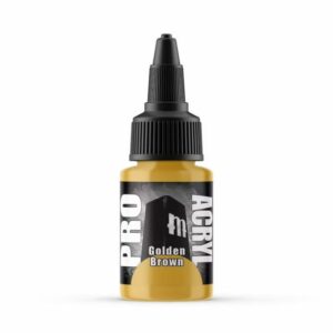 Pro Acryl Golden Brown acrylic paint offers precision, warmth, and vibrant quality for all artists.