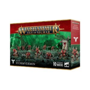 Skavens Stormvermin box set: 10 detailed miniatures for Warhammer Age of Sigmar enthusiasts.