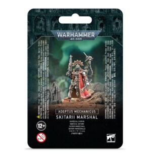Skitarii Marshal miniature showcases detailed design in striking packaging from Warhammer 40,000.