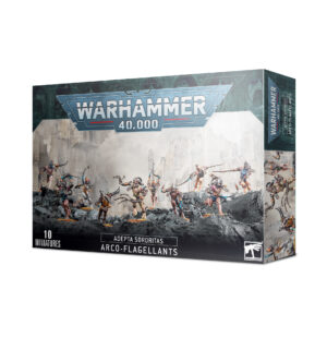 Arco-Flagellants miniature set: ten detailed Adepta Sororitas figures for Warhammer 40,000 enthusiasts.