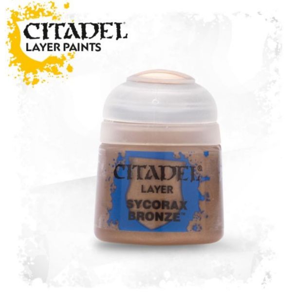 Citadel Sycorax Bronze paint: high-quality layer paint for vibrant miniature art and creativity.
