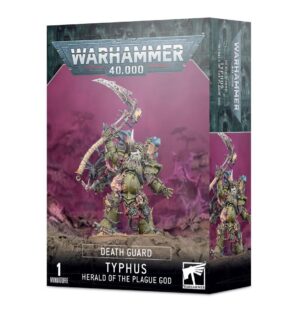 Typhus miniature model from Warhammer 40,000, embodying the dark essence of the Death Guard.