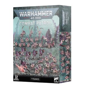 Tyranid Combat Patrol set for Warhammer 40,000, featuring 32 dynamic miniatures for skirmish gameplay.