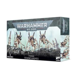 Warhammer 40,000 Venomthropes miniatures box set featuring three detailed alien figures.