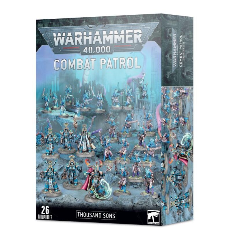 Thousand Sons Combat Patrol box set for Warhammer 40,000 features detailed miniatures and rich lore.
