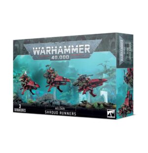 Aeldari Shroud Runners model kit for Warhammer 40,000 featuring dynamic, detailed miniatures.
