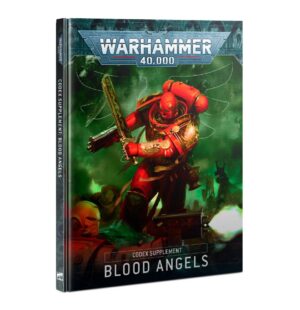 Blood Angels Codex Supplement: Dynamic cover featuring a Space Marine in vibrant red armor.