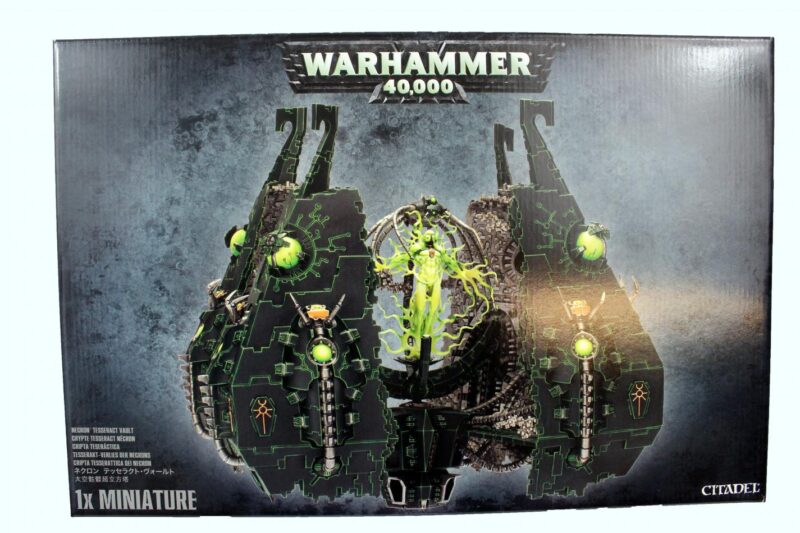 Warhammer 40,000 miniature box featuring a detailed sci-fi vessel illustration and Citadel branding.