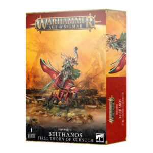 Belthanos model box art from Warhammer: Age of Sigmar, featuring vibrant colors and detailed design.
