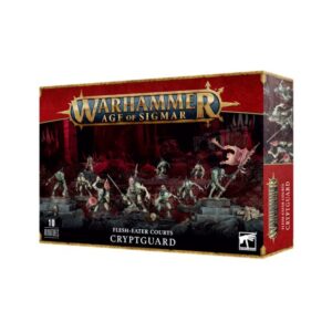 Crypt Guard boxed set for Warhammer: Age of Sigmar featuring ten skeletal warrior miniatures.