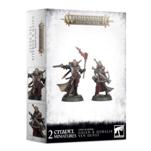 Galen and Doralia Ven Denst Miniatures Set from Warhammer Age of Sigmar, intricately designed figures.