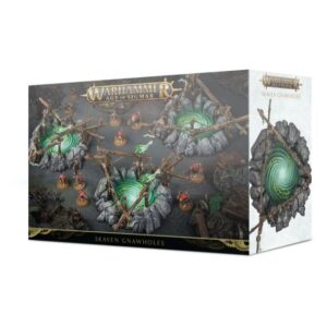 Skaven Gnawholes expansion for Warhammer Age of Sigmar: eerie portals and detailed miniatures await.