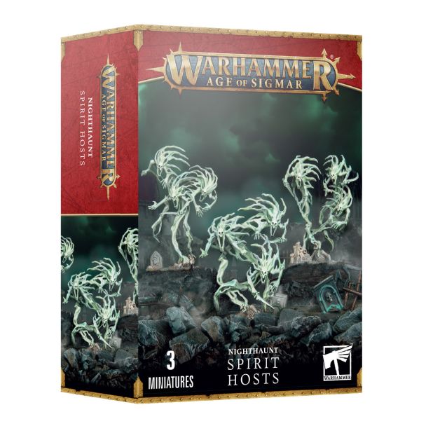 Warhammer Age of Sigmar Night Haunt Spirit Hosts box art featuring eerie ghostly miniatures.