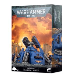 Warhammer 40,000 Hammerfall Bunker model kit showcases epic battles and Space Marines strategy.