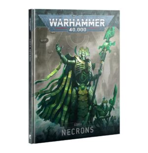 Necrons Codex cover art showcasing ancient power in Warhammer 40,000s dark universe.