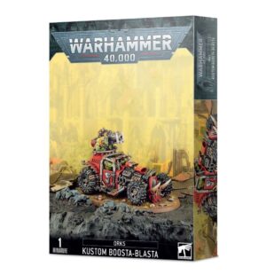Explore the chaotic Orks Kustom Boosta-Blasta model kit from Warhammer 40,000s vibrant universe.