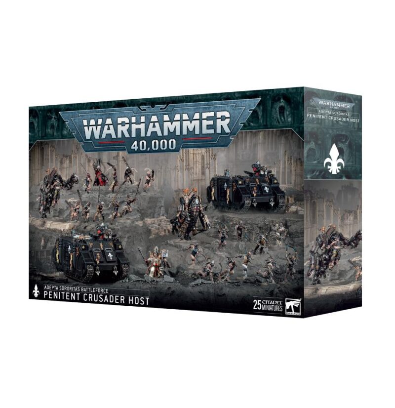 Warhammer 40,000 Penitent Crusader Host: Dark sci-fi miniatures and vehicles from a chaotic battlefield.