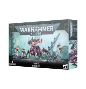 Tyranid Biovore model kit for Warhammer 40,000, featuring detailed miniatures and dark alien themes.