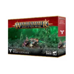 Warhammer: Age of Sigmar Warp-Grinder Box Set featuring a striking war machine design.