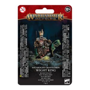 Wight King miniature from Warhammer Age of Sigmars Soulblight Gravelords in striking packaging.
