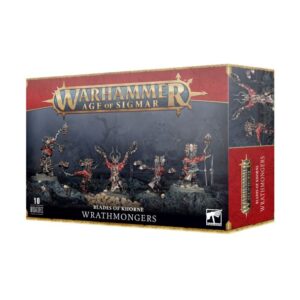 Wrathmongers: Khornes Marauders set with 10 detailed miniatures for Warhammer Age of Sigmar.
