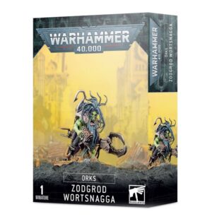 Zodgrod Wortsnagga model kit for Warhammer 40,000 featuring dynamic design and Orks faction details.