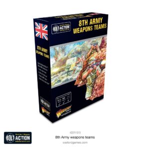 8th Army Weapons Teams: British WWII miniatures for Bolt Action in North African combat.