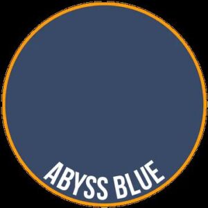 Bold design featuring Abyss Blue and vibrant orange, showcasing color contrast and modern typography.